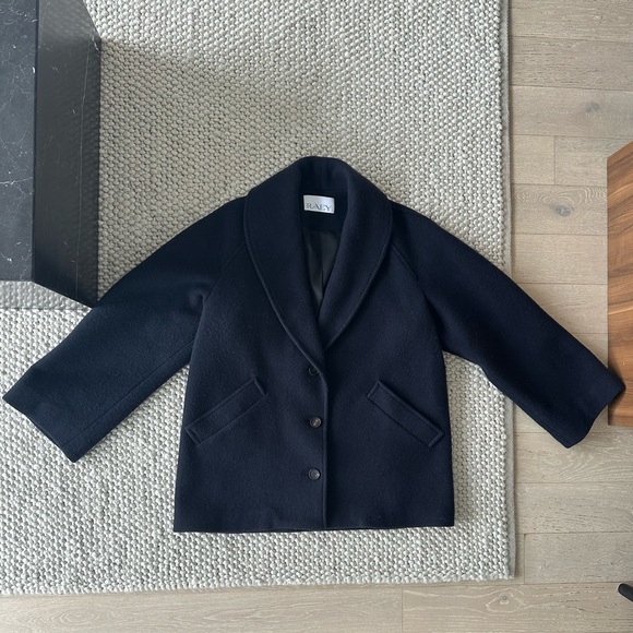 RAEY Virgin Wool Peacoat - Women’s Size 4 - Navy - Picture 5 of 8